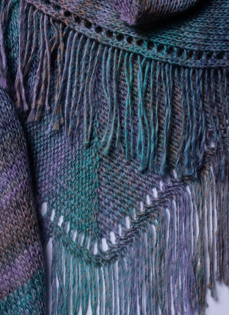 70s Fringe Triangle Shawl