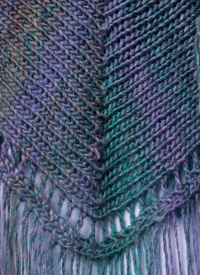 70s Fringe Triangle Shawl