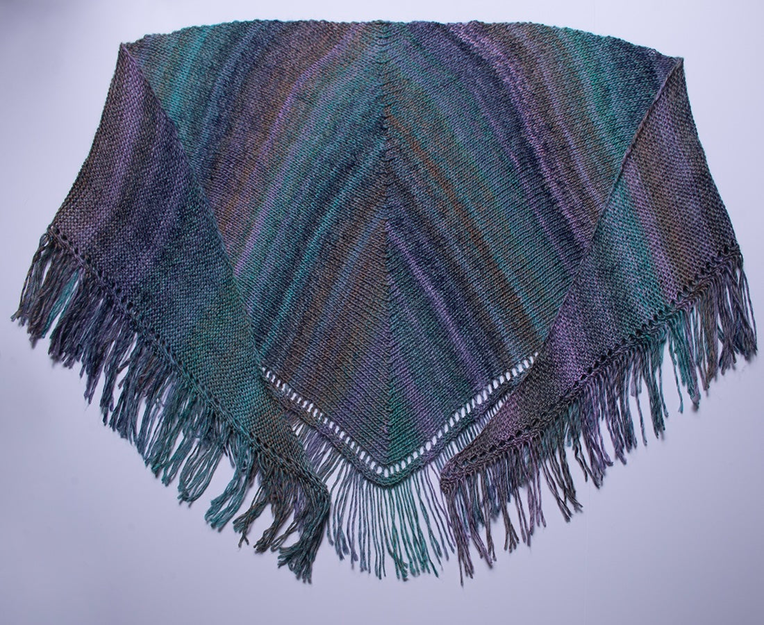 70s Fringe Triangle Shawl