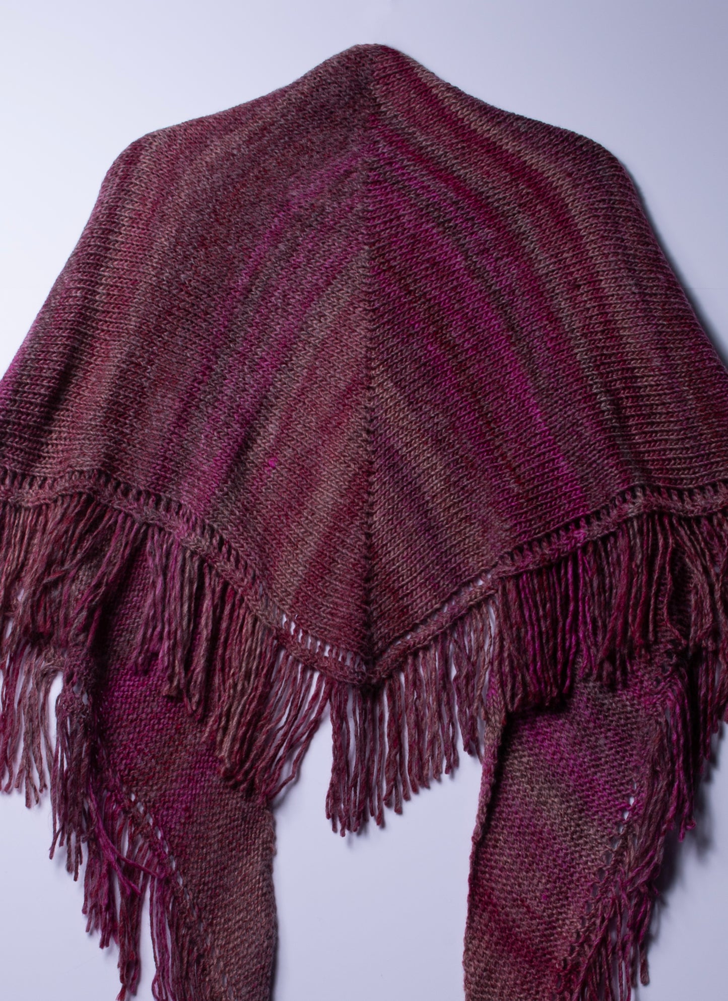 70s Fringe Triangle Shawl