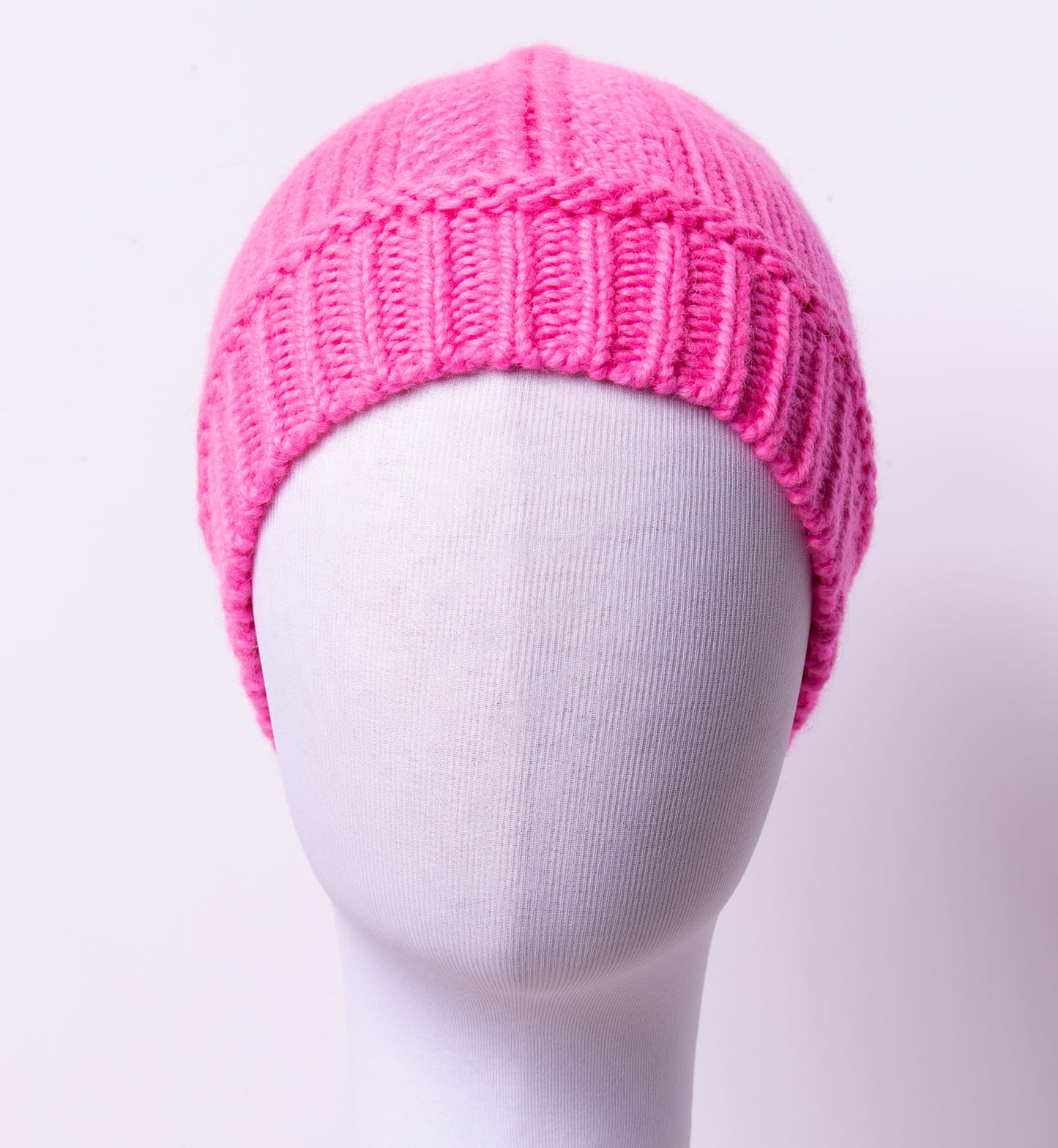 Neon Pink Hat in Alpaca & Merino