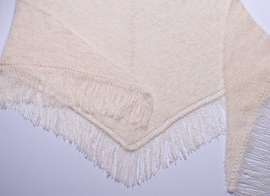 70s Fringe Triangle Shawl