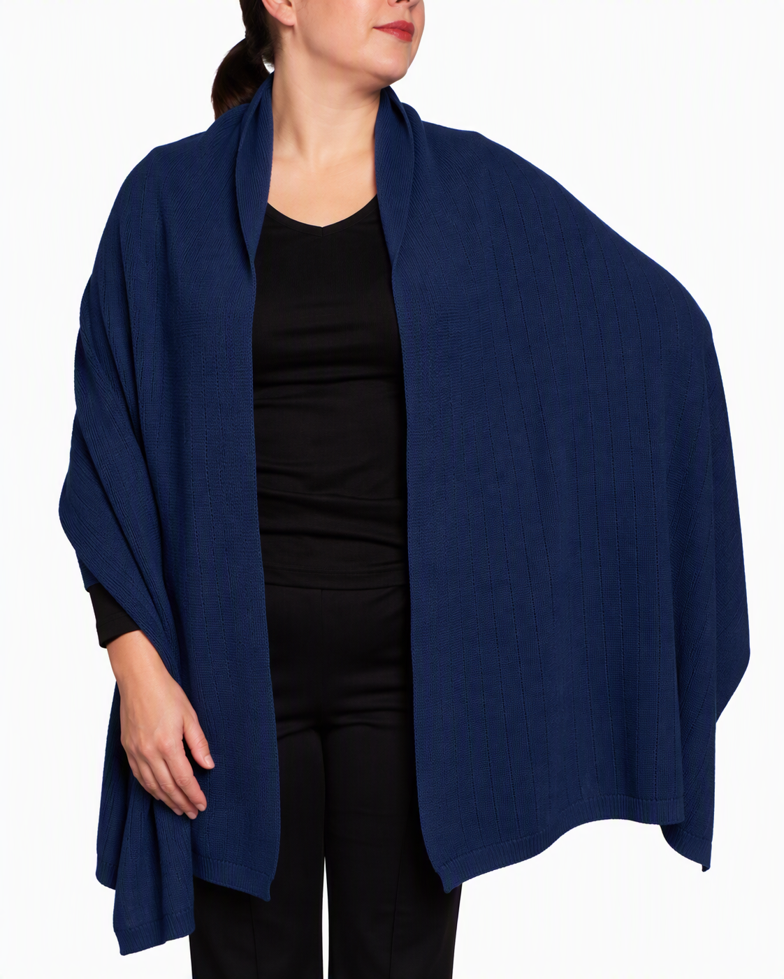 English Rib Blanket Shawl
