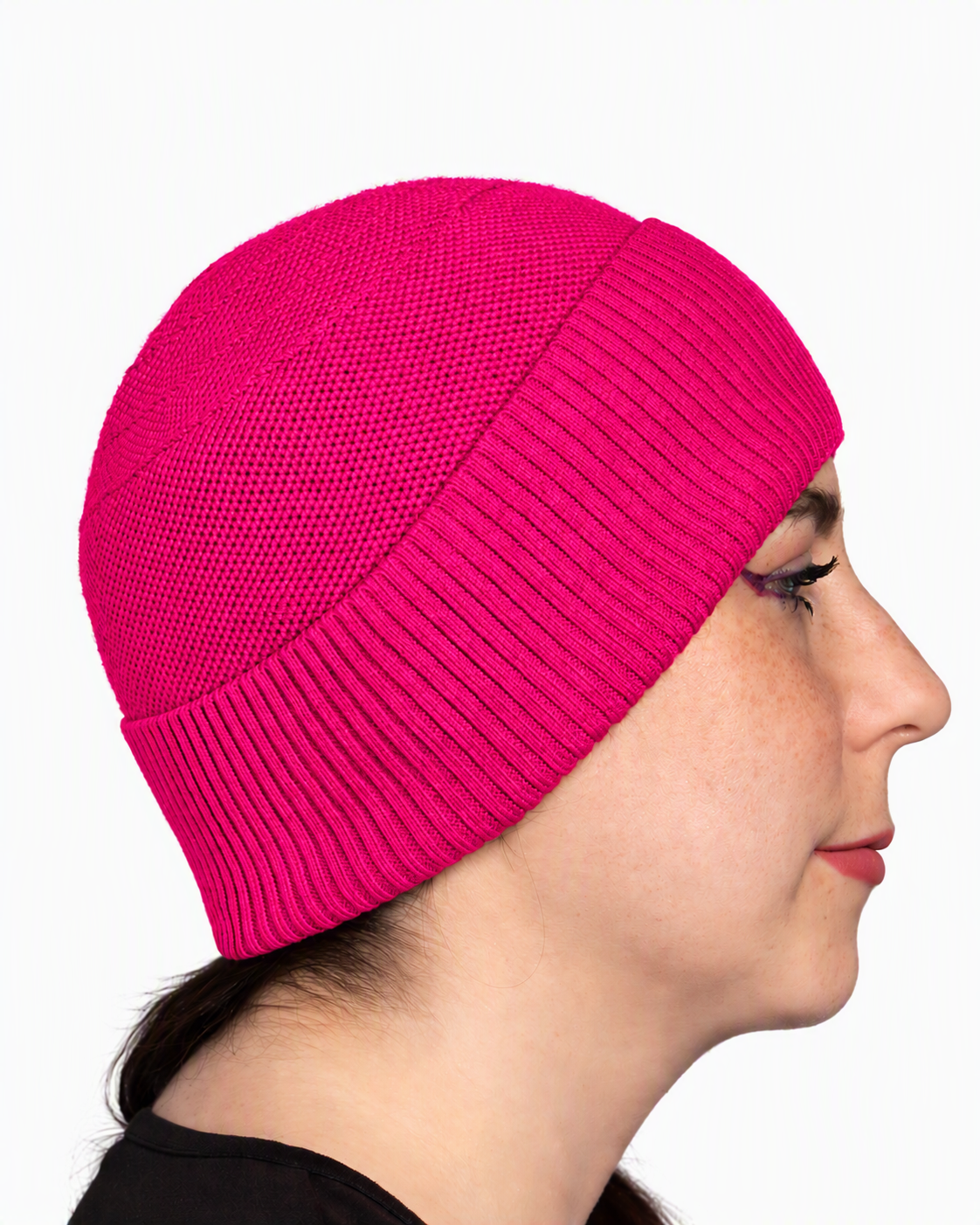 Knit Hat with Swiss Rib Band