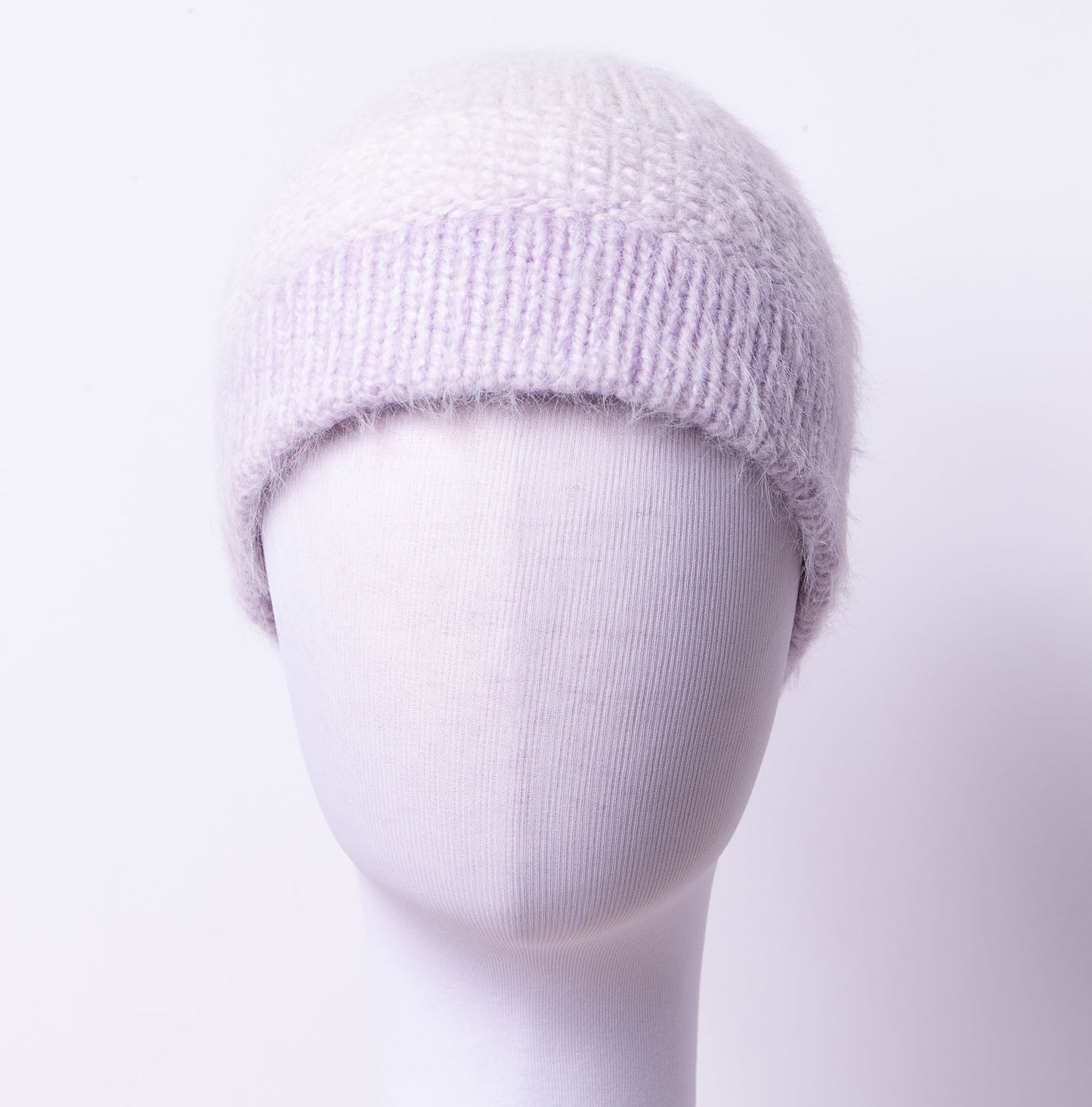 Lavender Frost Blocked Stripe Hat
