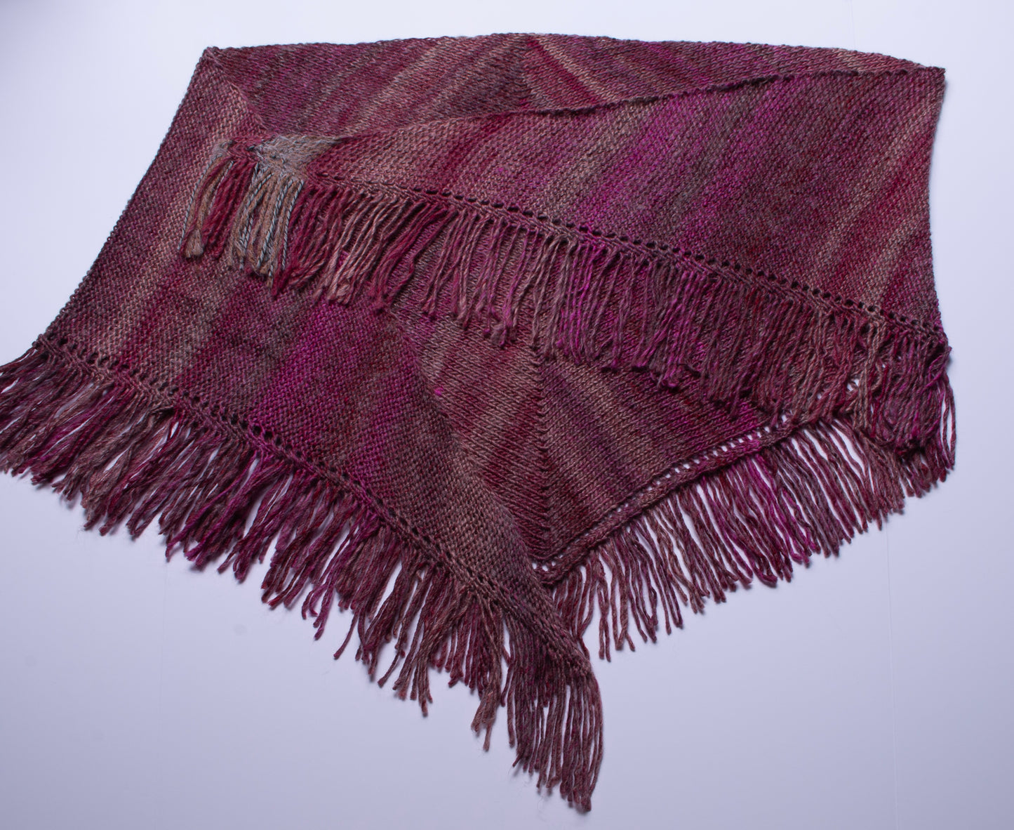 70s Fringe Triangle Shawl