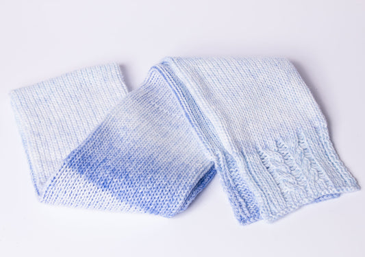 Pebbled Blue Scarf