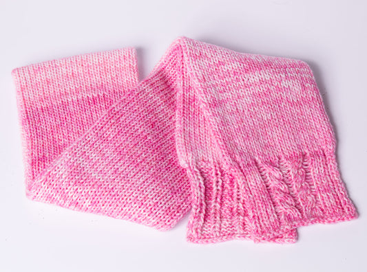 Pebbled Pink Scarf