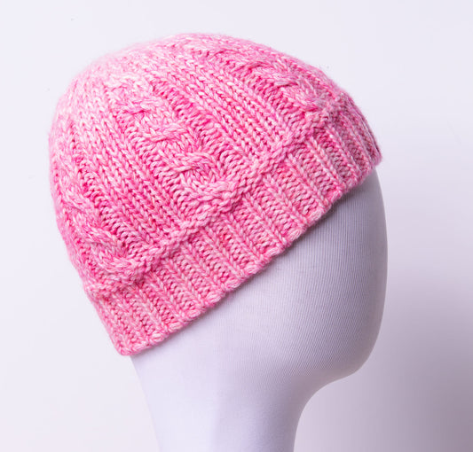 Pebbled Pink Hat