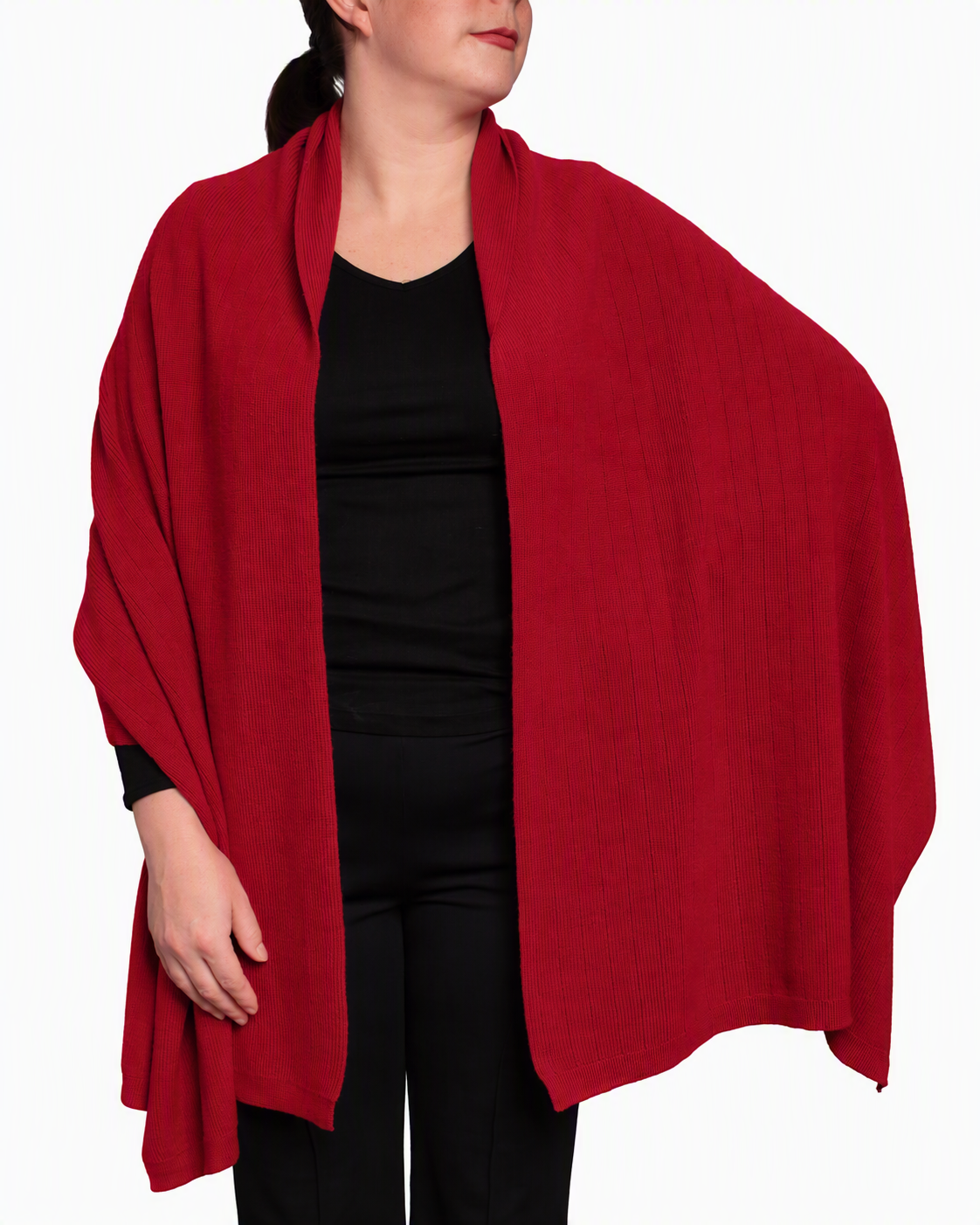 English Rib Blanket Shawl