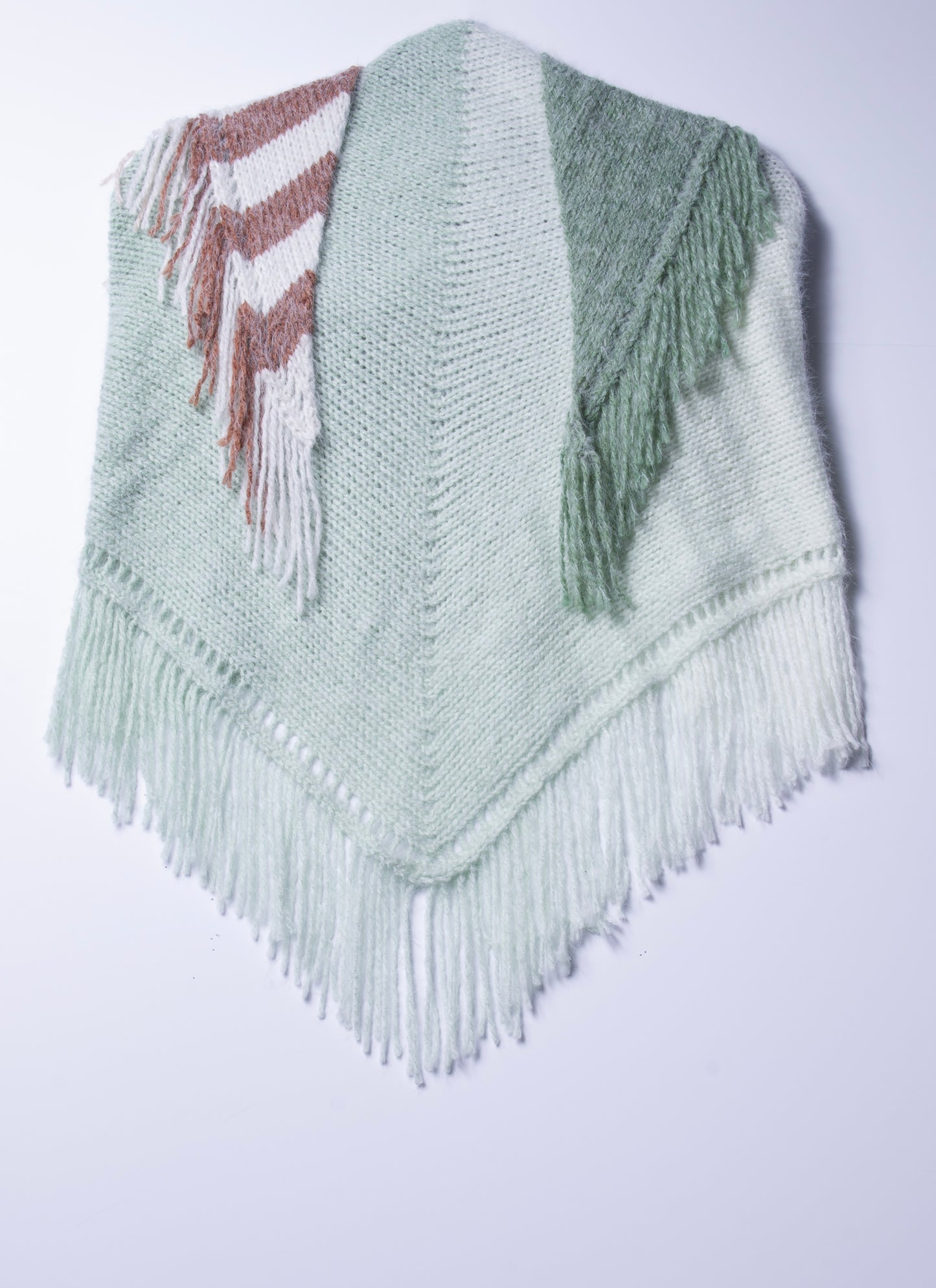 70s Fringe Triangle Shawl
