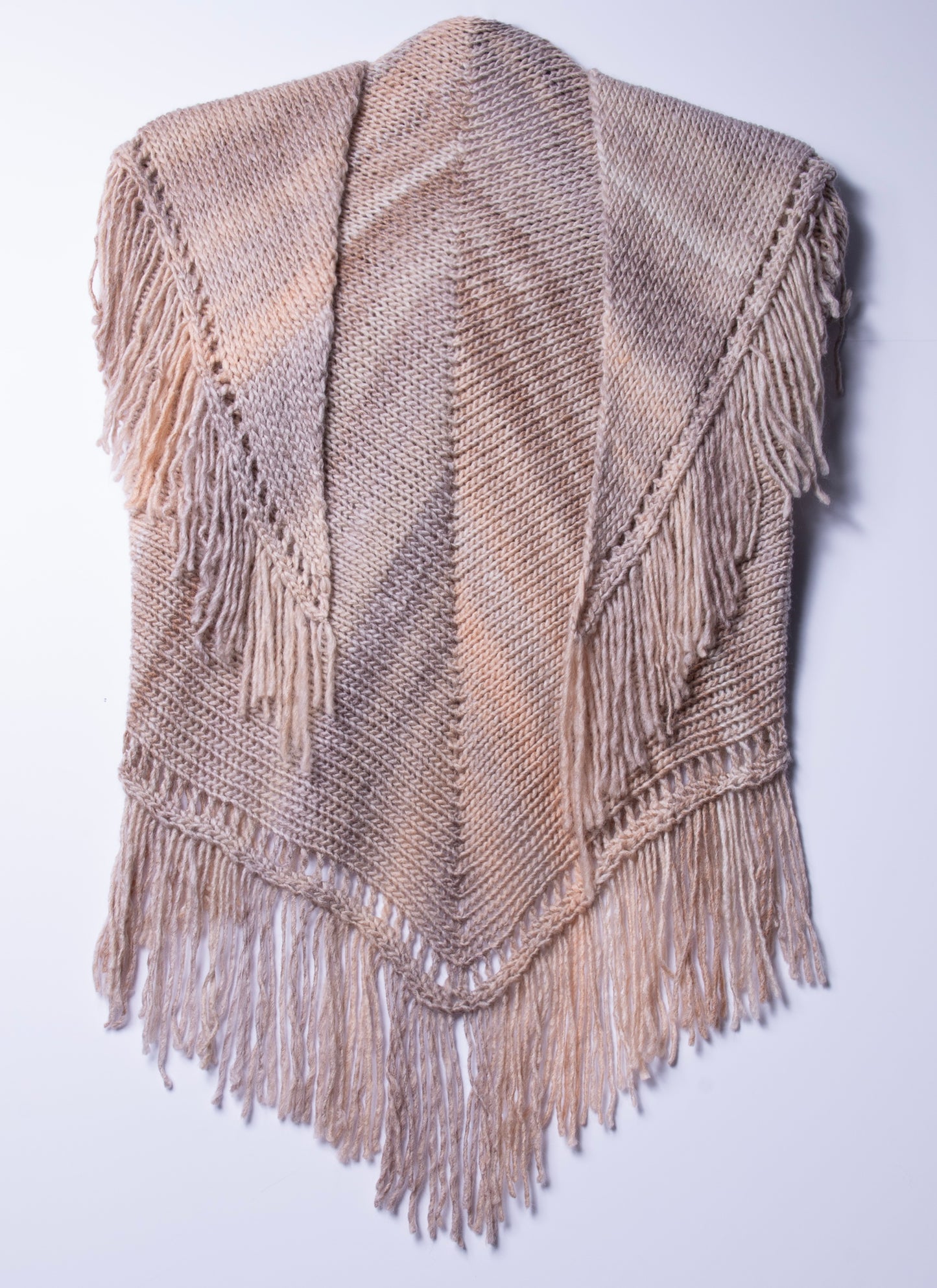 70s Fringe Triangle Shawl